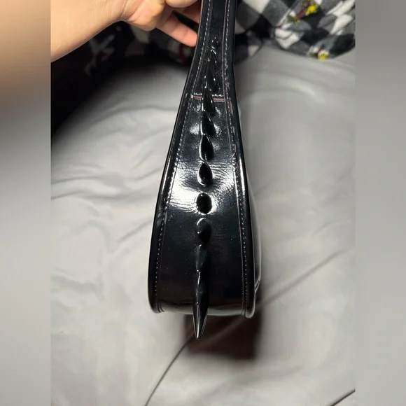 Coachtopia Crinkle Patent Coachtopia Leather With Spikes All Over Ergo - Picture 4 of 8